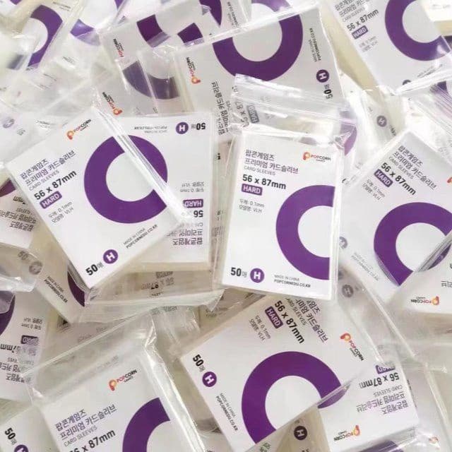 Mangas De Cartão Premium De Pipoca De 50 Unidades-Filme CPP De Alta Clareza | 20 Acabamentos De Seda , Protetores Rígido