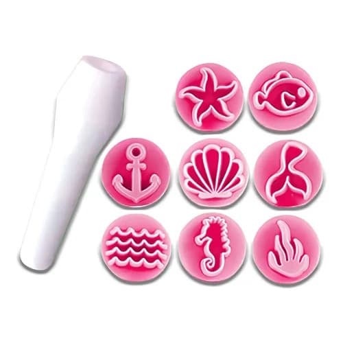 Kit Carimbos Fundo Do Mar Com 9 Peças Da Blue Star