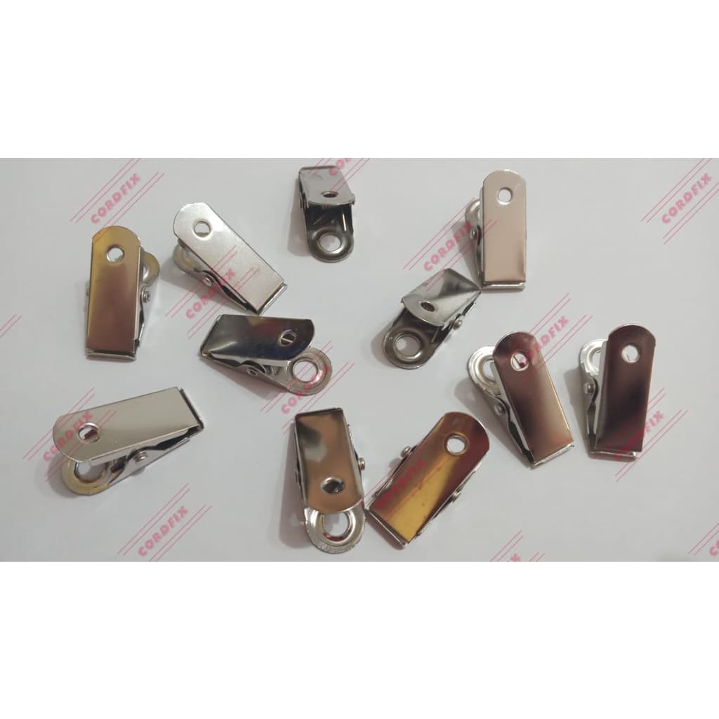 1000 Clips (presilhas) Jacarés Metal Para Crachás