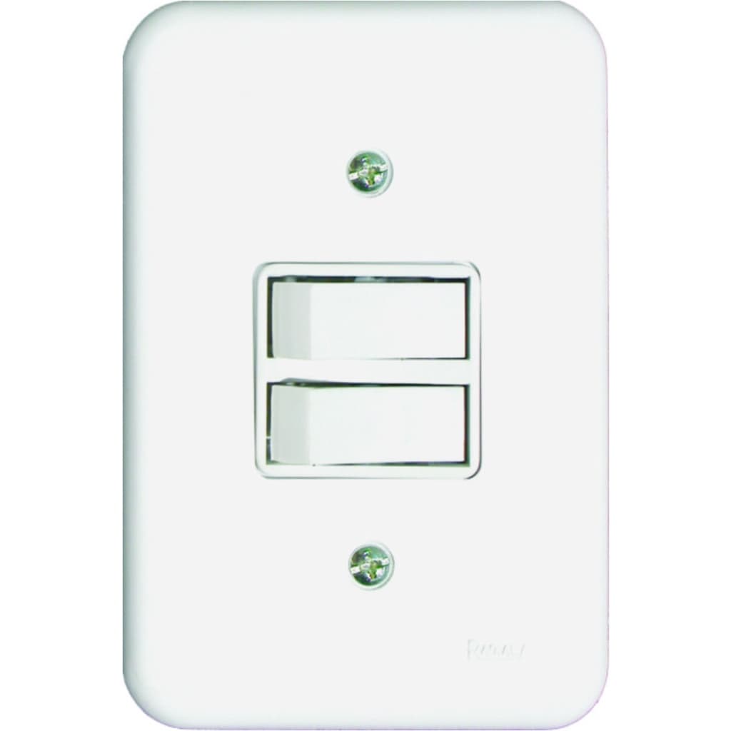 Interruptor 2 Teclas Simples Linha Pollar Radial 1901.003