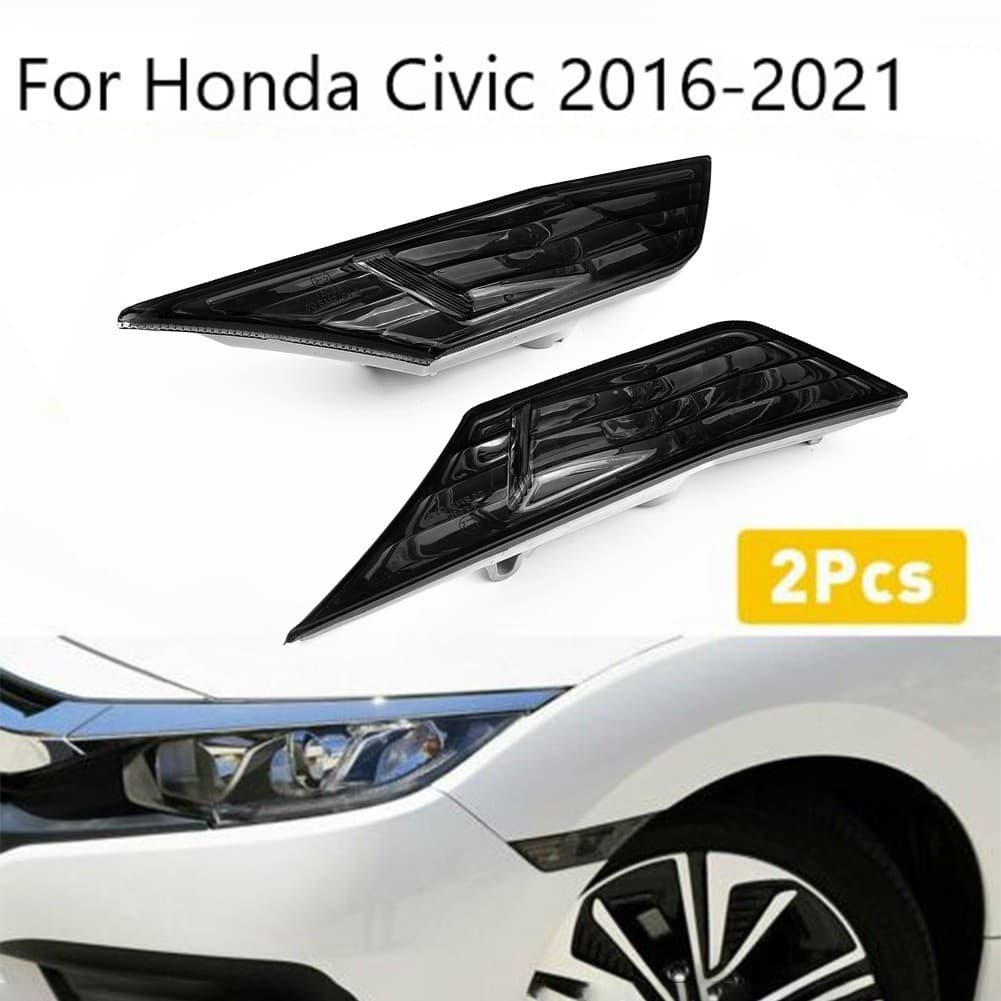 ⚡Buy 1 Get 1 25% OFF ⚡ SUPERSL Claro De Seta/Modificada Preta Com LED Para Honda Civic 2016-2021