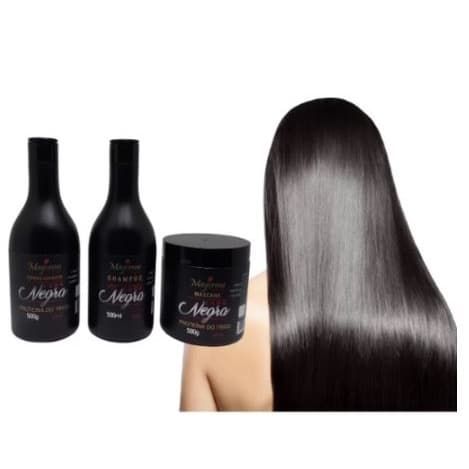 Kit Lama Negra Matizador Tons Escuros Ativador Shamp + Cond+ Másc a Pronta Entrega
