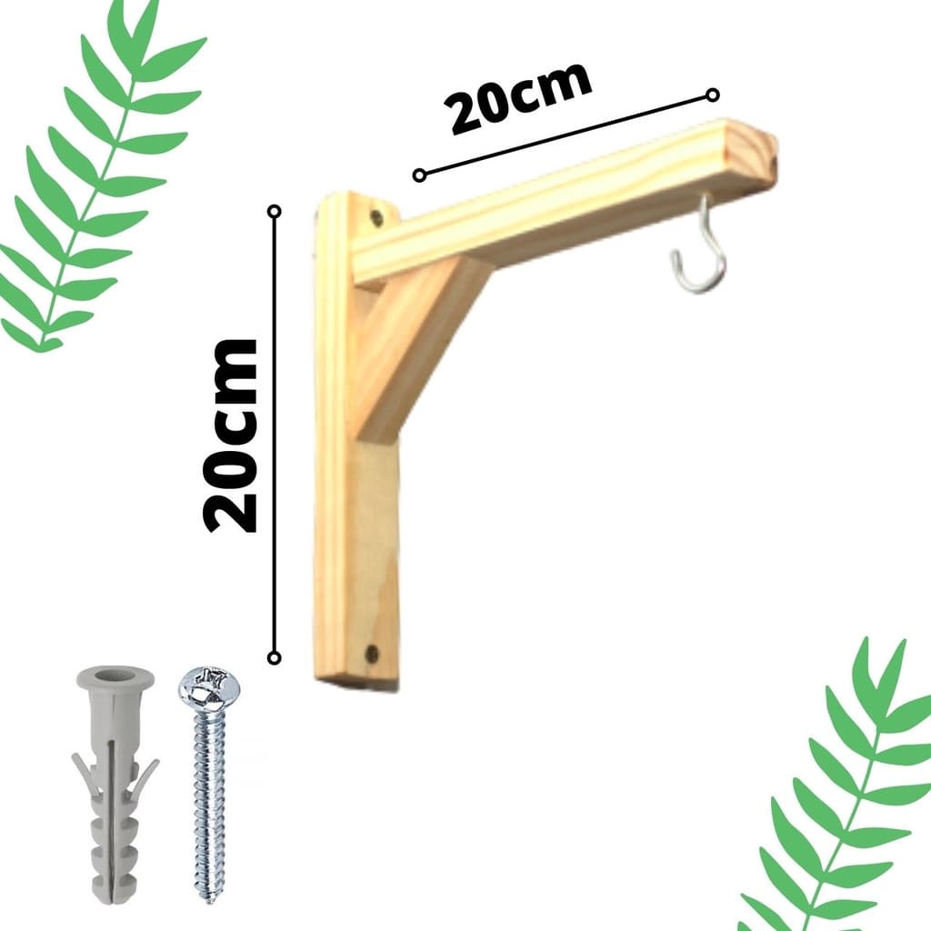Suporte De Parede Para Plantas e Samambaias Cachepot Macramê