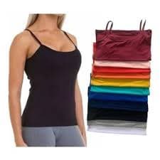 Regata Feminina básica blusinha com alça P M G GG