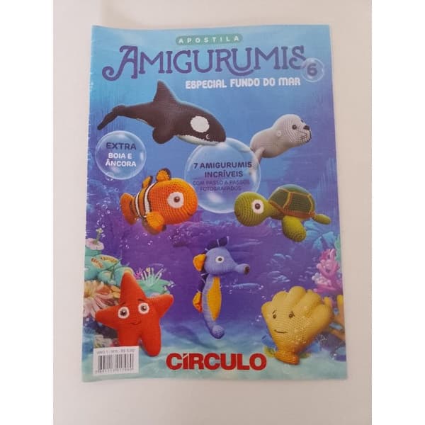 revista apostila amiurumis  fundo do mar volume 6