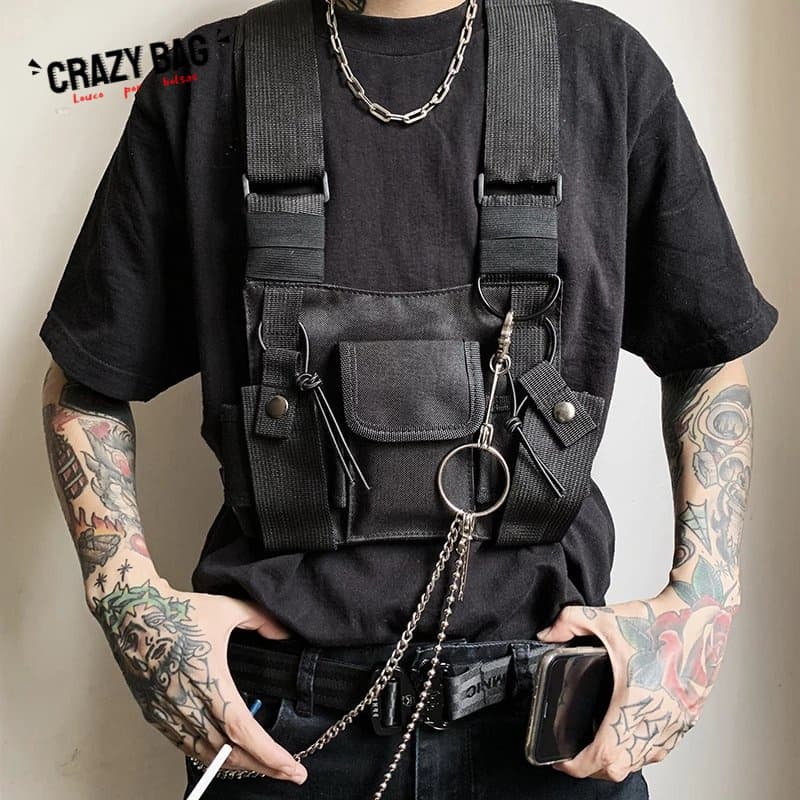 Colete Tático Funcional Unissex Hip-Hop