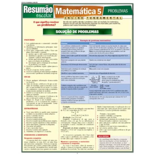 Livro - Resumao - Matematica 5 - Problemas