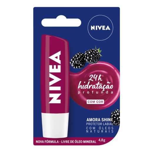Protetor Nivea Hidratante Labial Amora Shine - 4,8g