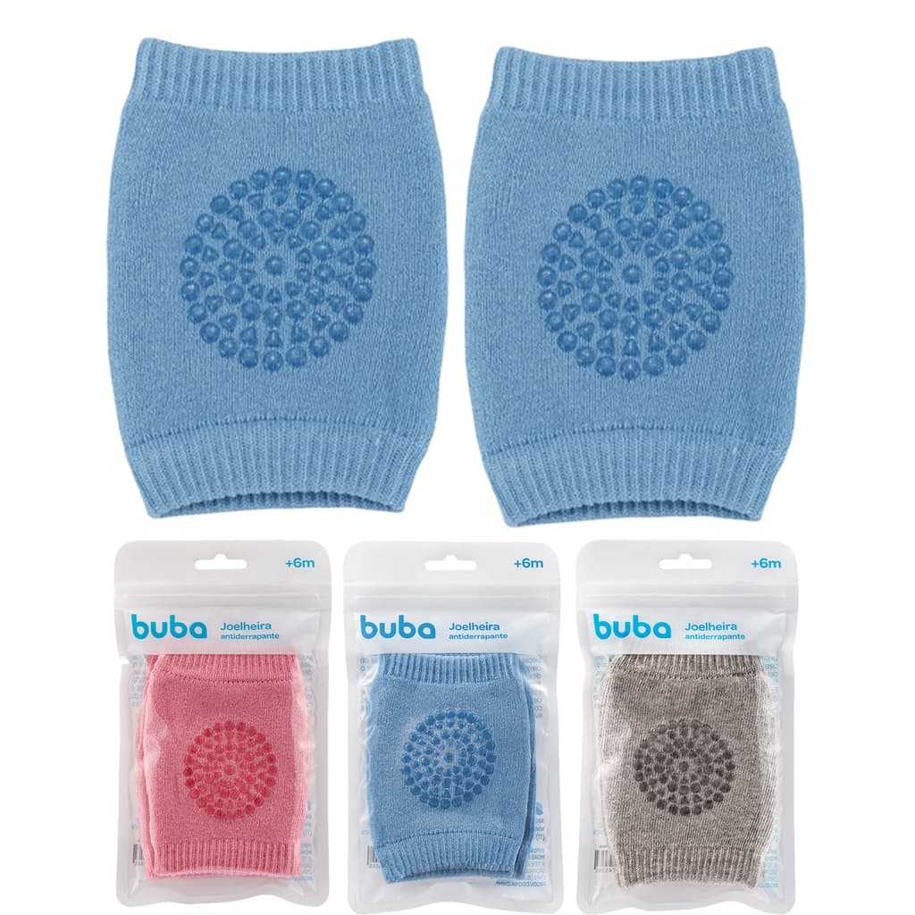 Joelheira Antiderrapante Buba Protetor Para O Joelho Macia Segurança Infantil