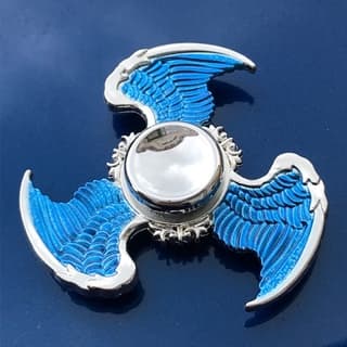 Asas De Anjo Mini Adulto Fidget Spinner Gyro Tri finger Brinquedos De Metal Para As Crianças