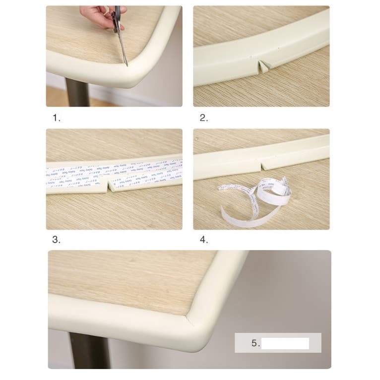 Protetor de Quina 2M Cantoneira de Segurança para Mesa e Móveis