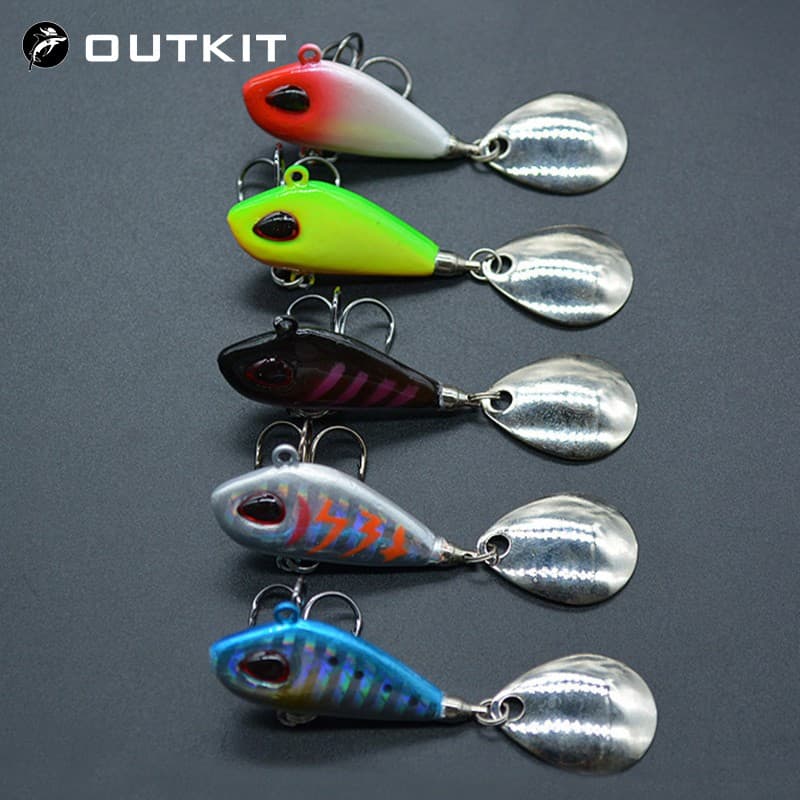 Metal Mini VIB Com Colher Fishing Lure 6g10g17g25g 2 Centímetros Equipamento De Pesca Pino Crankbait Vibração Sinking Isca Spinner