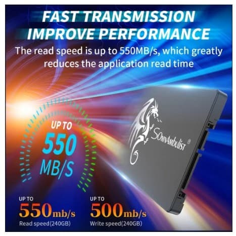 HD SSD 120GB - 128GB - 240GB - 256GB - 480GB - Somnambulist SATA3 Pronta entrega - Produto no Brasil