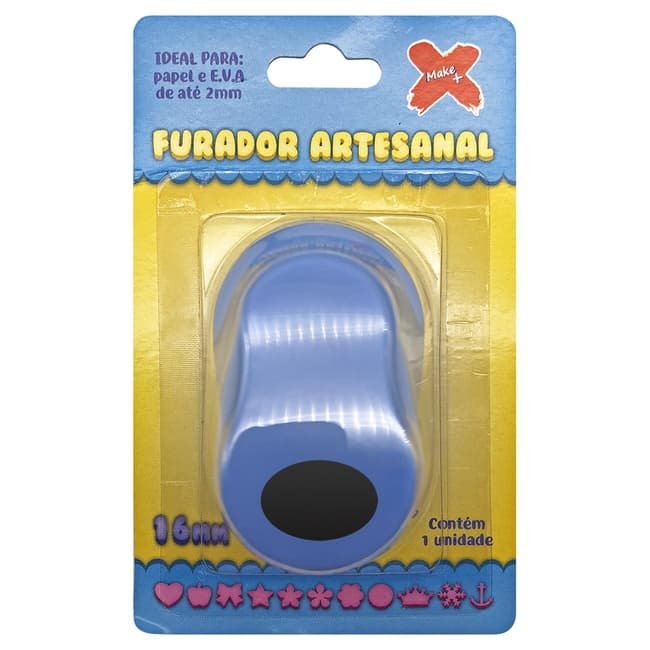 Furador Cortador Perfurador para Papel e EVA Make+ 16mm 1.6cm Oval