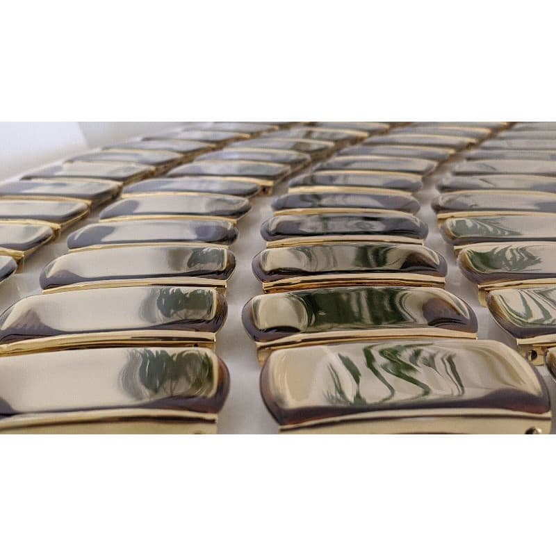 Fivela dourada Resinada luxo- MB / EB / CM. 1