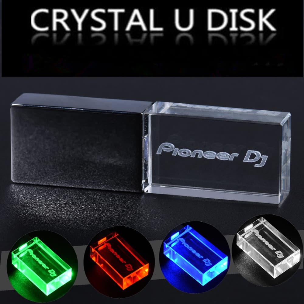 Unidade flash USB De Alta Velocidade De Leitura De Escrita Memory stick Colorido Luz LED Pioneer DJ premium pendrive 4GB Gb 64 32 16GB 128GB 256GB