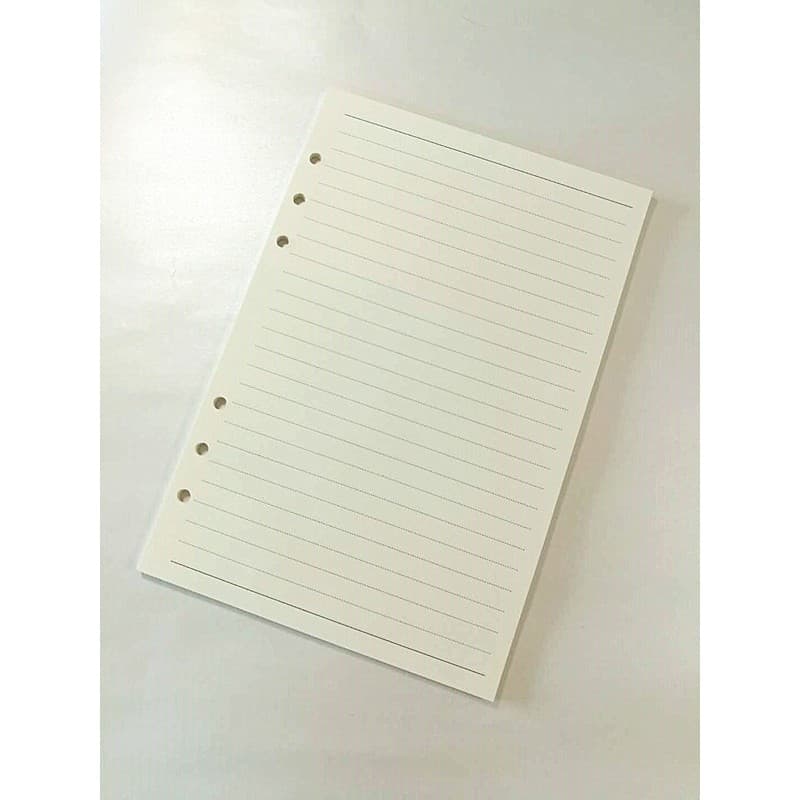120 Folhas Pautadas A5 (Cor Creme)