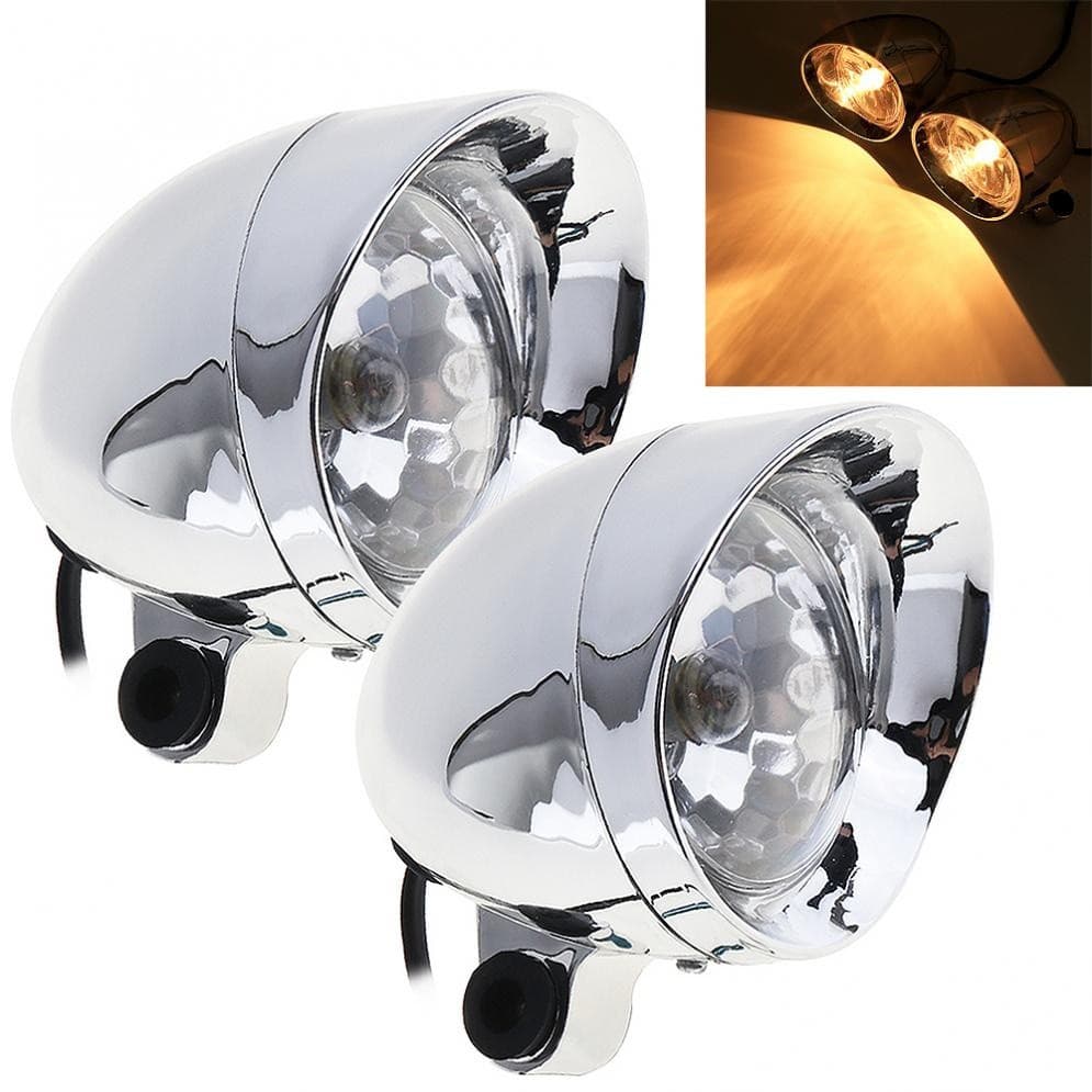 2pcs/set 10W Faróis Universais De Motocicletas Auxiliares Yamaha Kawasaki Davidson