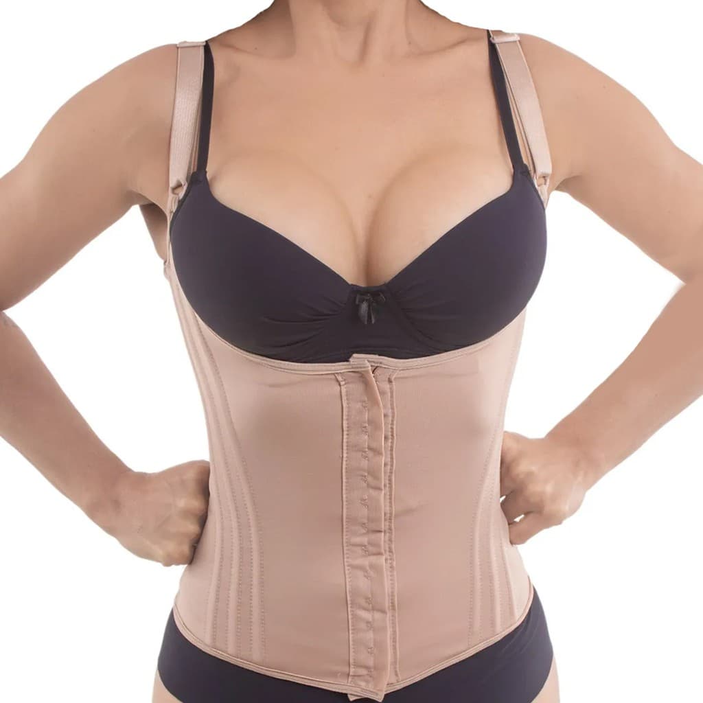 Cinta redutora modeladora 12 barbatanas colete afina cintura com alça C27