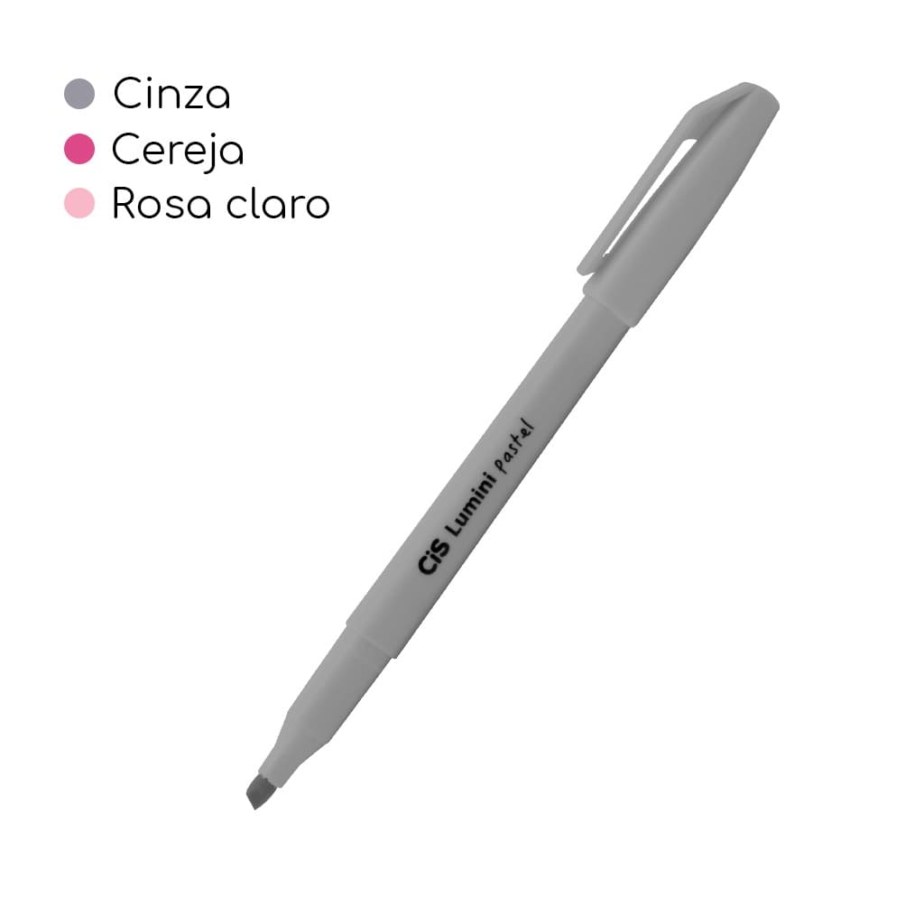 Marca texto CIS Lumini Pastel Novas Cores - UNIDADE