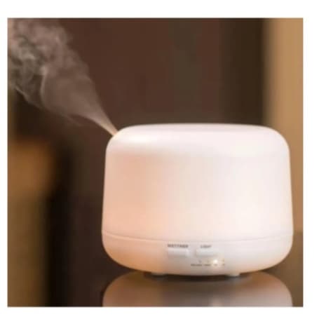Umidificador Difusor Aromatizador  Ultrassônico Estilo Branco com Led 7 cores com controle