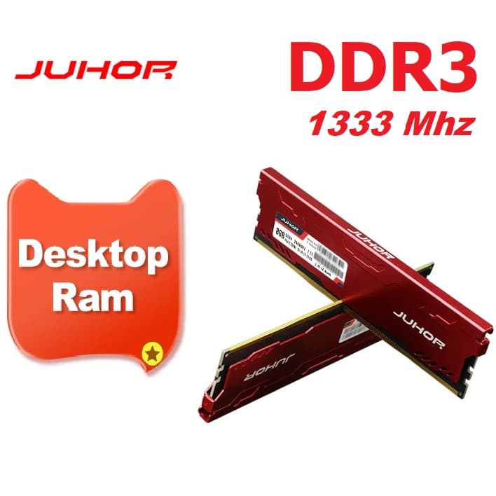 Memória Ram Ddr3 8Gb Pc3-10600u Gamer ''Juhor'' 1333Mhz
