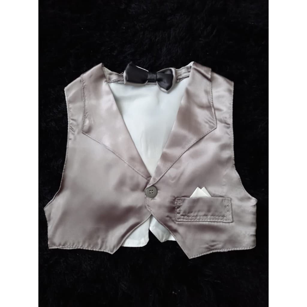 Colete cetim Festa Casamento bebe menino Gravata