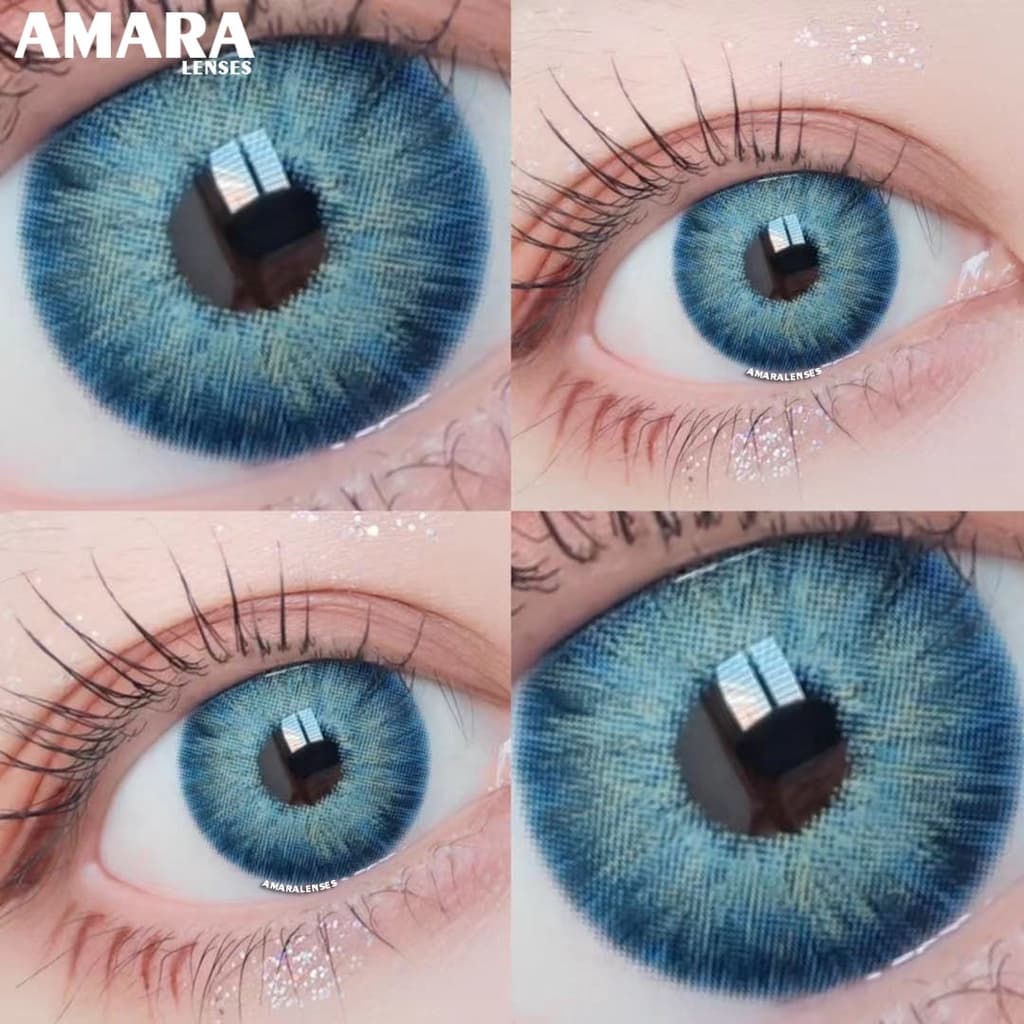 Mara Lentes De Contato Coloridas Para Os Olhos Cosméticos Colorido Linda Pupil Lente De Contato Cor Azul Início Não-Prescrição Lente