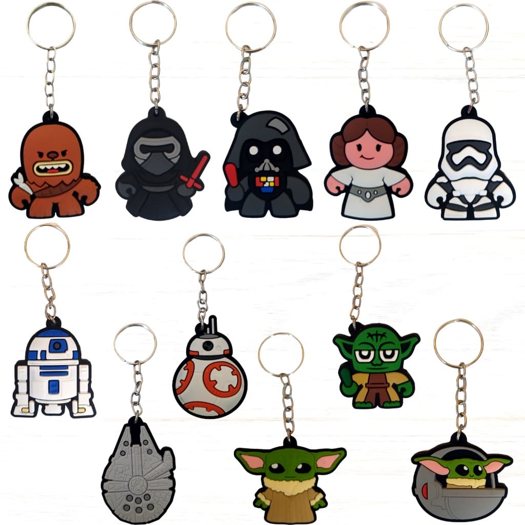 Chaveiro Emborrachado Alto Relevo Star Wars