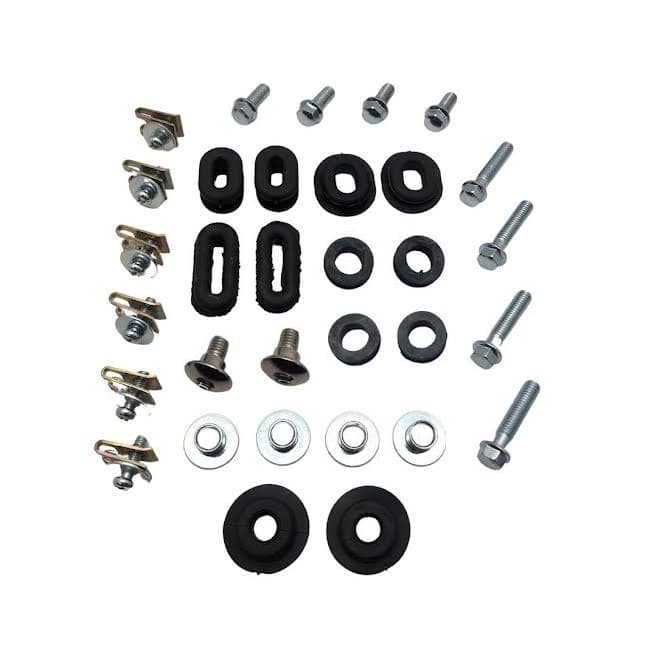 Kit Parafusos/Presilhas/Borrachas/Coxin Carenagem Fan Até 08