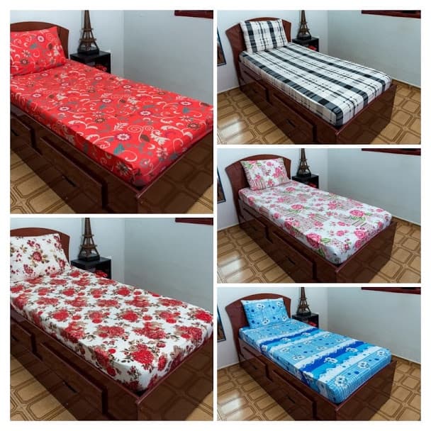 Jogo de Lençol Solteiro 2 Peças Estampado Microfibra 100% Poliéster