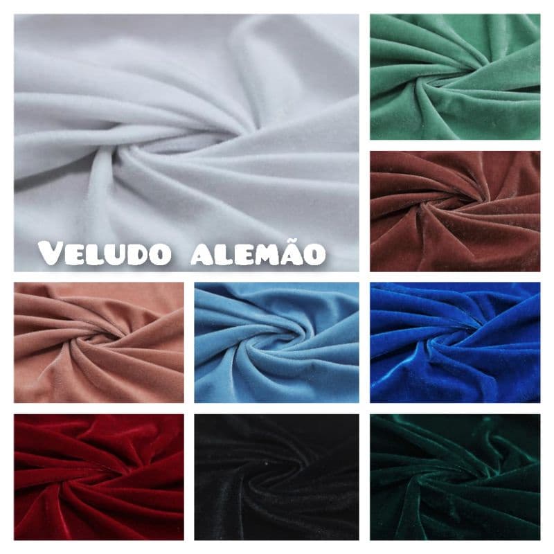 1 Metro Tecido Veludo Alemao Cristal - 1mt Comp. x 1.50Mt Larg.