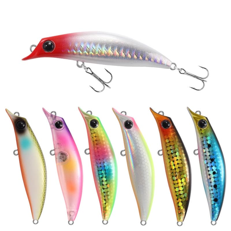 Isca Artificial pesca Meia-água minnow Minhoca 7.5cm 8g