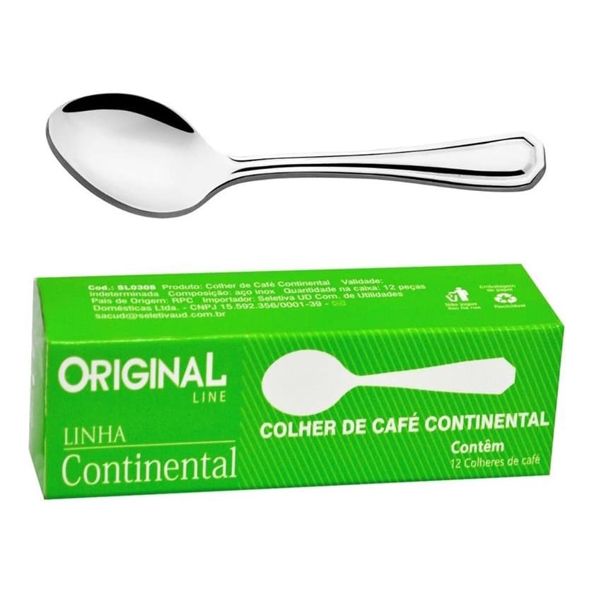 Cj De Colheres Cafe Inox 6 Pcs Continental - Talheres