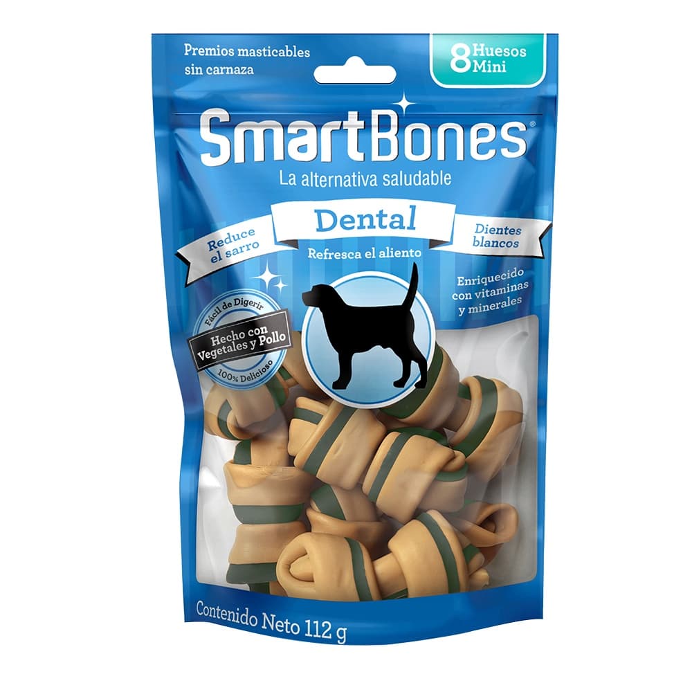 Ossinho Para Cães Smartbones Dental Mini Com 8 Unidades