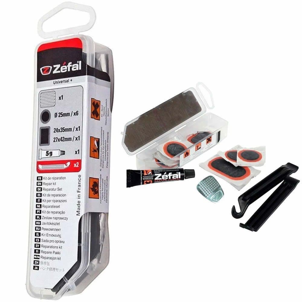 Kit Remendo Zefal Universal Vulcanizado Com 2 Espatulas Cola Remendos - Isp