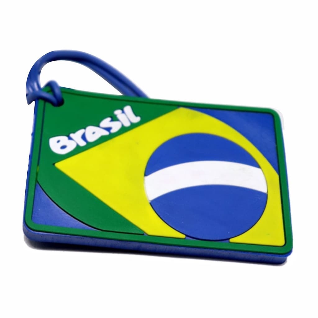 6 Tag Identificador De Bagagem Viagem Mochila Bolsa Mala - Brasil