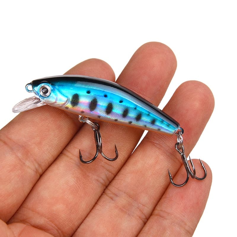 Isca De Pesca Minnow 6,7g / 5,5 Cm Água Afundada Isca De Lance Longo Minnow Isca Dura