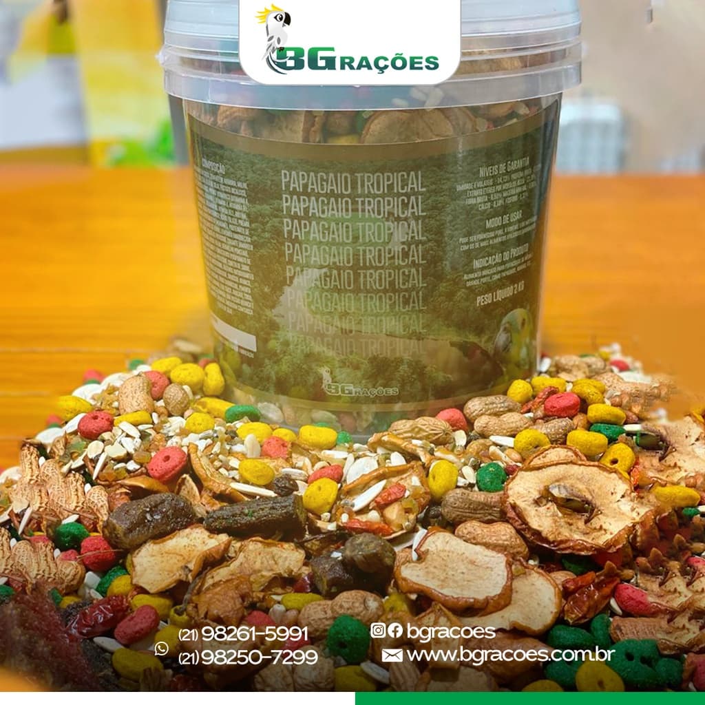 Mistura Para Papagaio Tropical 2kg