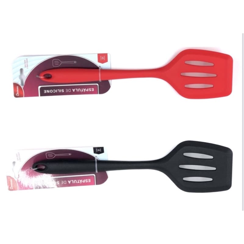 Espátula De Silicone Vazada Chapeiro Fritura Cozinha