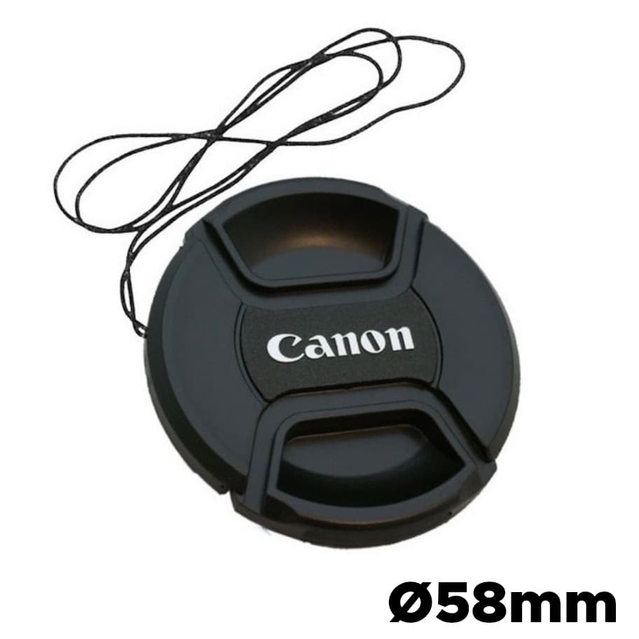 Tampinha Canon Frontal Lente Canon Ø 58mm - Tampa para lente Canon