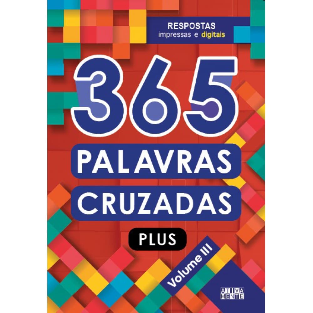 Livro - 365 Palavras cruzadas plus - volume III - Capa comum - Ativamente