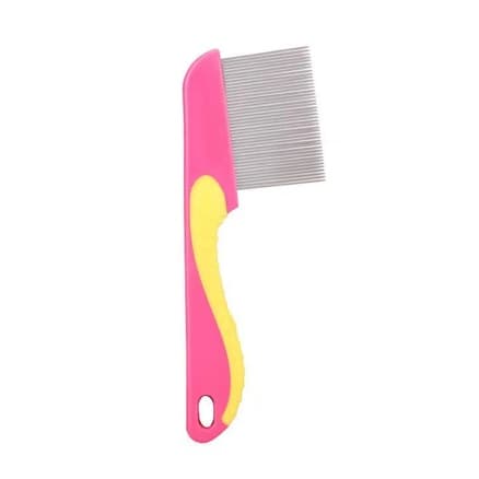 Pente Fino Extrator De Piolhos Lêndeas C/ Ranhuras Aço Inox