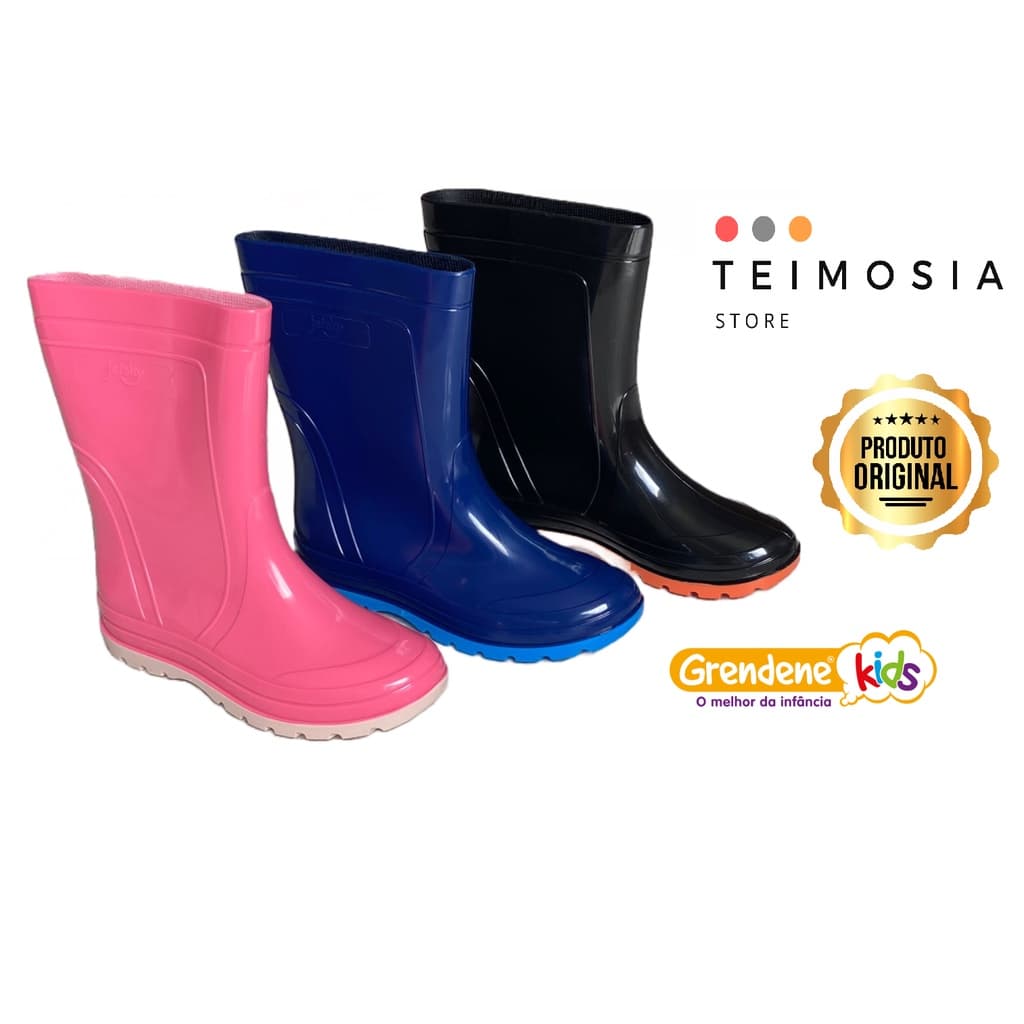 Bota Infantil Galocha Grendene JetSky menina e menino Leve Macia e Confortável Multiuso