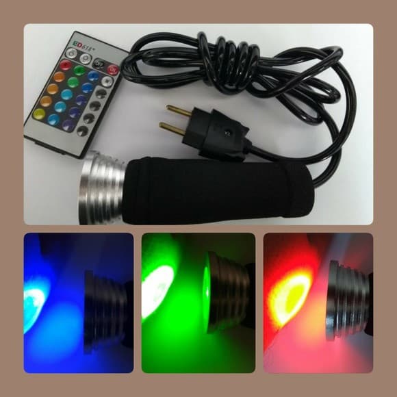 Lanterna Cabo 1,50 metros cromoterapia Profissional pronta entrega...Maravilhosa