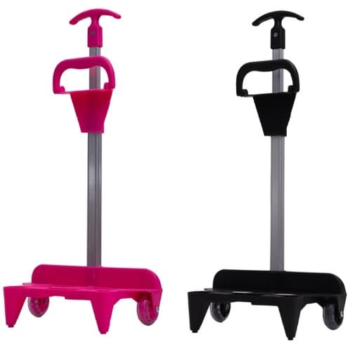 Carrinho Mochila Haste Única com Alça  e Placas de Fixação