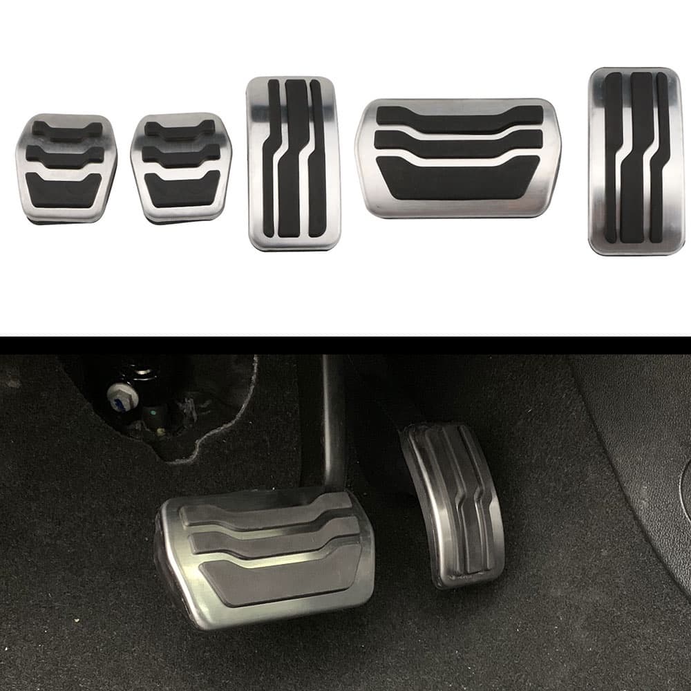 Carro De Aço Inoxidável Pedais De Gás Freio Da Embreagem Pedal Para Ford Focus 2 3 4 MK2 MK3 MK4 RS ST 2005-2020 Kuga Fuga 2009