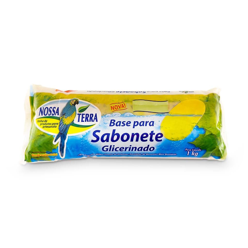 Base Glicerina Transparente 1kg Sabonete Nossa Terra