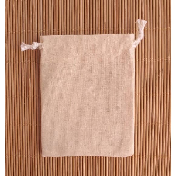 25 Saquinhos de Algodão Cru 8x18 para óculos.