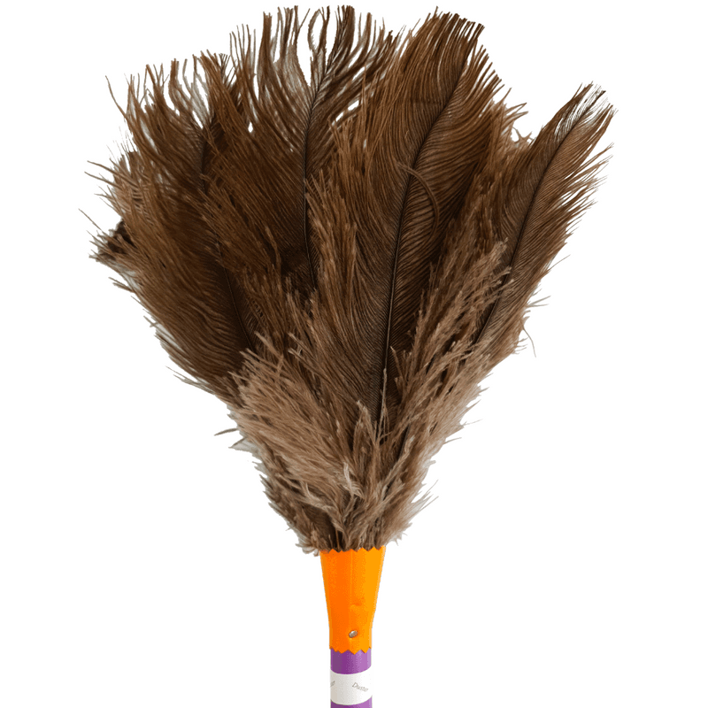 Espanador Pena De Avestruz Pó Limpa Td Poeira Grande 48cm